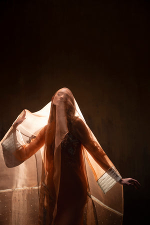 Apricot Noir shirts and dupatta