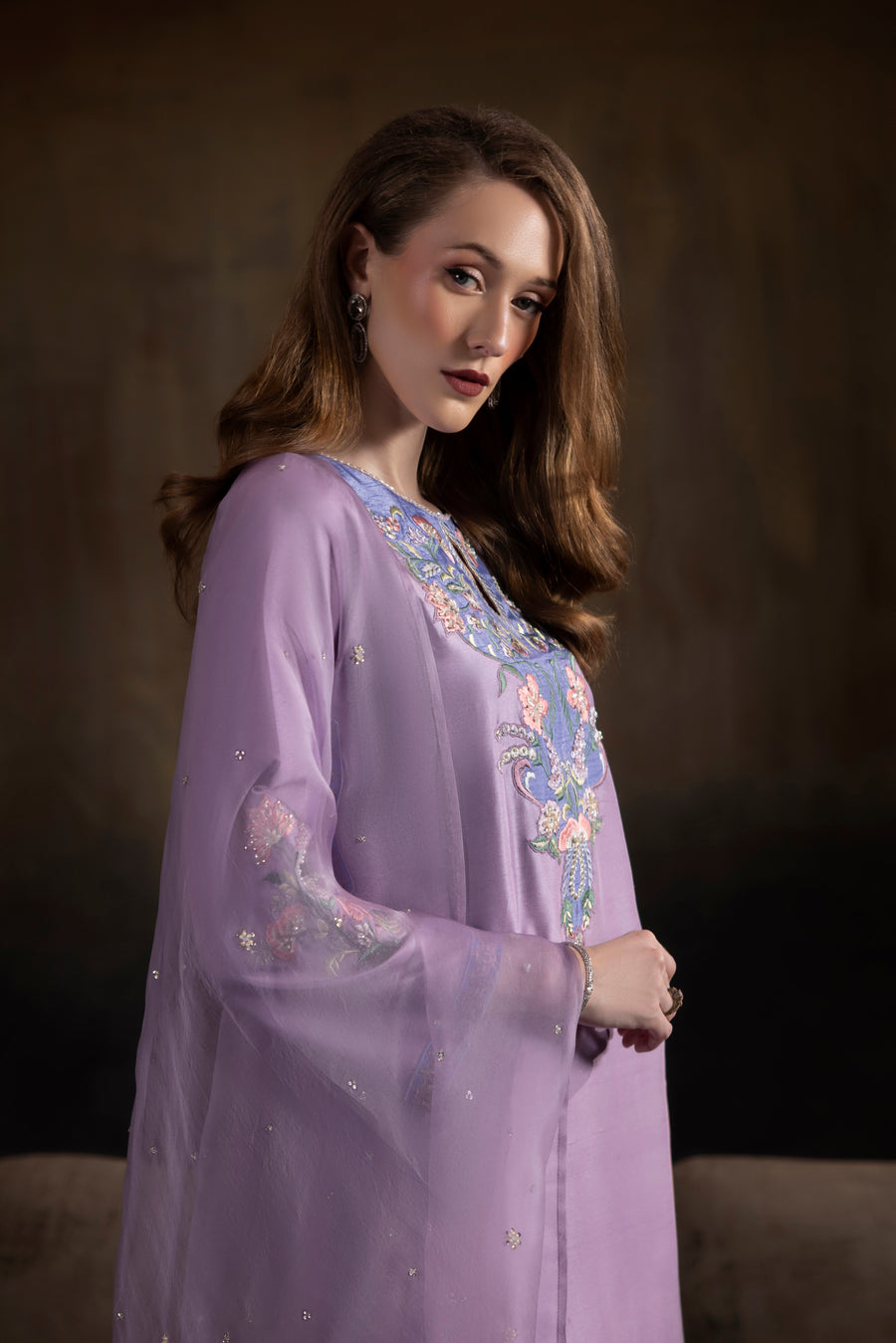 Enchanted Garden shirts and dupatta