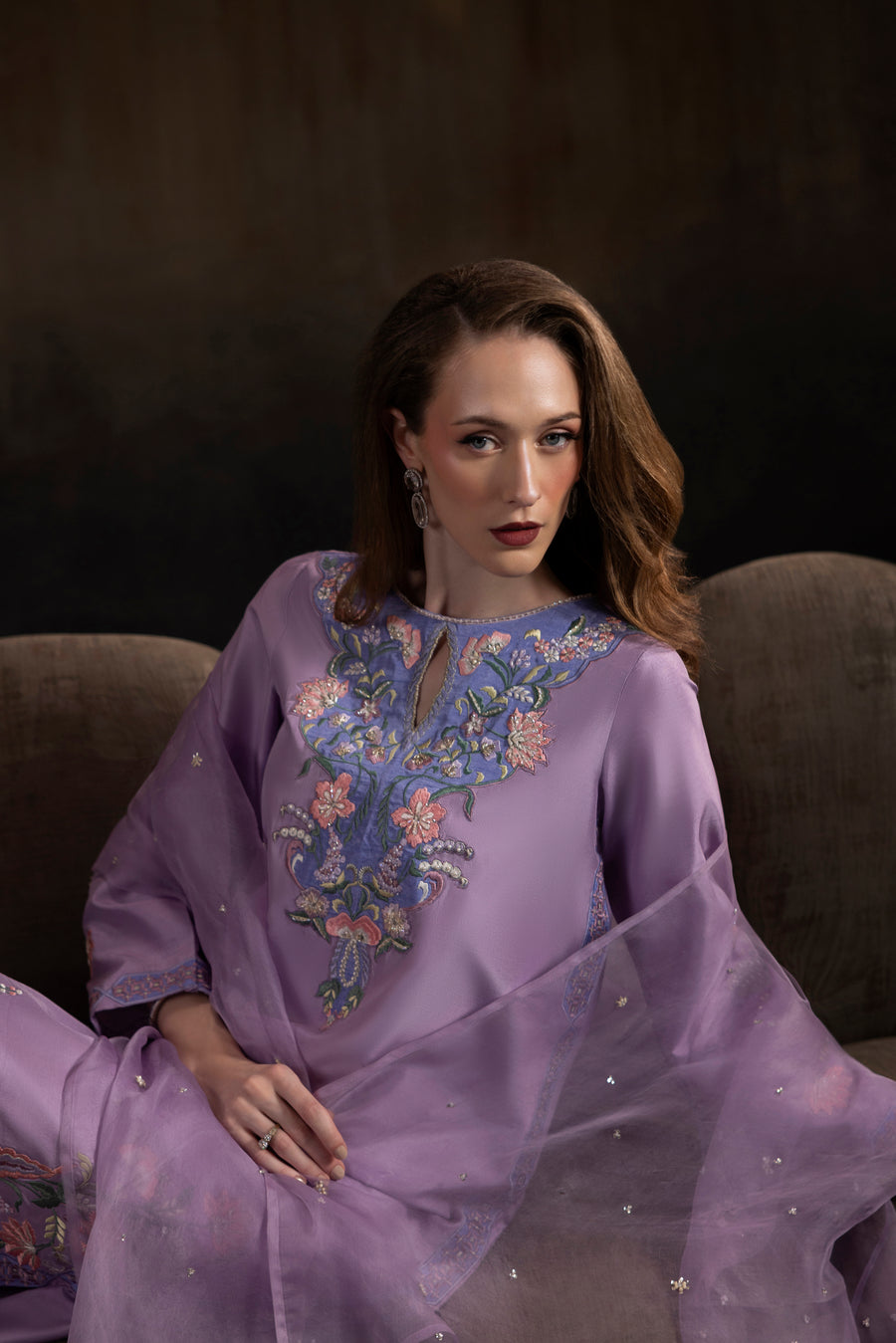 Enchanted Garden shirts and dupatta