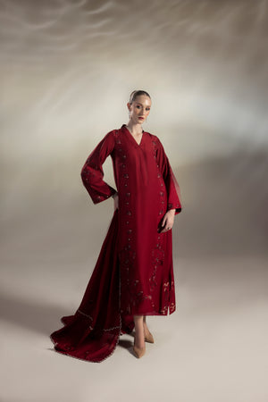 Red Wine shirts and dupatta