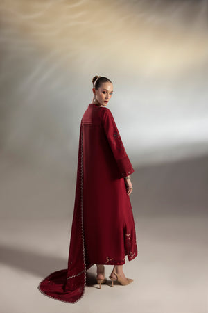 Red Wine shirts and dupatta
