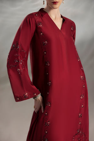 Red Wine shirts and dupatta